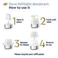 thumbnail image 5 of Dove 0% Aluminum Women's Deodorant Refill, Cucumber and Green Tea, 1.13 oz, 5 of 14