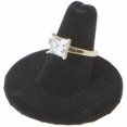 thumbnail image 2 of Plymor Black Velvet Ring Finger Display, Single on Round Base, 2" W x 2" D x 1.25" H (Pack of 6), 2 of 2