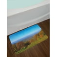 thumbnail image 2 of Appalachian Bath Mat, Aerial Panoramic Photo of Autumn Seasonal Virginia Mountains and Open Sky, Plush Bathroom Decor Mat with Non Slip Backing, 29.5" X 17.5", Multicolor, by Ambesonne, 2 of 2