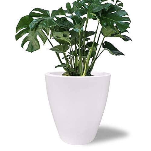 Elly Décor 12 inch Large Round Modern Garden Planter Pot