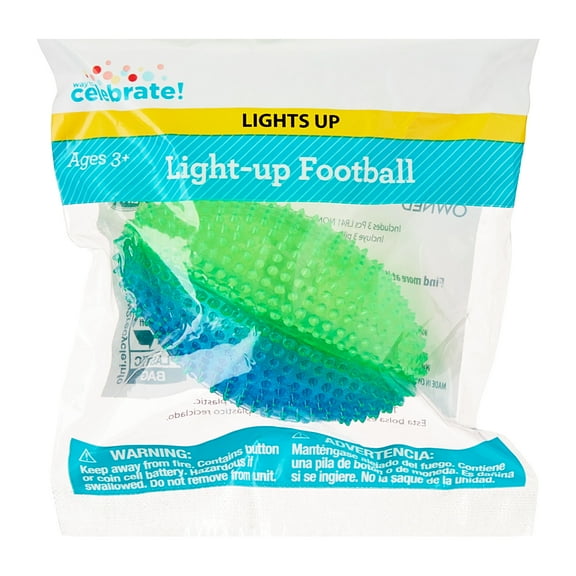 Blue/Green Light-Up Football Party Favor, by Way To Celebrate