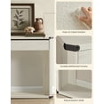thumbnail image 3 of Console Table 47.2 Inches Sofa Table Narrow Entryway Table Entry Table with 3 Drawers Bottom Shelf Metal Corners Rustic White, 3 of 5