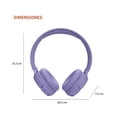 thumbnail image 3 of JBL JBLT520BTPURAM-Z Tune 520BT Auriculares supraaurales inalámbricos, morado - (renovado), 3 of 5