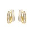 thumbnail image 2 of HOARBOEG Earring for Women Rhinestone Big Circle Temperament Gold Earrings Personality Super Flash Earrings, 2 of 8