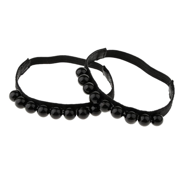 1 par de Correas desmontables de cuero para zapatos Hugo Negro