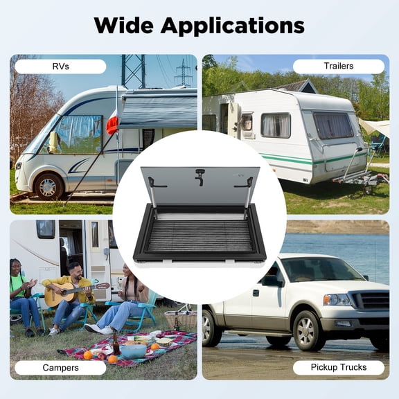 Modern Attractive Appearance Rectangular RV Caravan Camper Van Push Out Window for Trailers, Campers