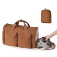 thumbnail image 1 of Bolsa de viaje plegable AJI, bolsa de fin de semana de moda de gran capacidad, bolsa con asa, bolsa de gimnasio deportiva ligera con compartimento para zapatos separado, 1 of 4