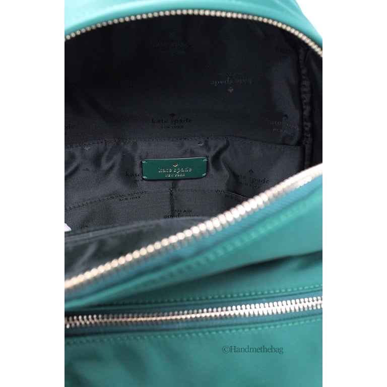 Kate Spade New York Chelsea Medium Deep Green Backpack Kate Spade Chelsea Medium Nylon Backpack Deep Jade – Balilene main image 3