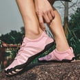 thumbnail image 2 of Lightweight Barefoot Shoes for Women Men Breathable Non Slip Athletic Footwear Wide Toe Box Water Shoes for Hiking Pink Size 6, 2 of 8