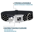 thumbnail image 4 of Buckle-Down Pet Collar, Dog Collar Metal Seatbelt Buckle, Americana Stars Stripes Black White, 13 to 17 Inches 1.5 Inch Wide, 4 of 8