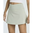 thumbnail image 5 of Real Essentials 4 Pack: Women's Ribbed Active Skort Pockets Skirt Running Tennis Golf Workout Sports (Available In Plus), 5 of 6