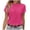 C345 Hot Pink, variant on Gbsyewxs Shirts For Women Short Sleeve Crew Neck Solid Color Casual Summer Womens T Shirt Coffee