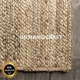 thumbnail image 5 of DN HANDICRAFT Natural Jute Area Rug Runner Hand Braided Eco Friendly Carpet for Living Room (3x5 Sq Feet), 5 of 5