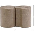 thumbnail image 5 of Meridian Furniture Dimple 2 Piece Taupe Terrazzo Pattern Iron Metal End Table, 5 of 5
