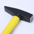 Flat Head Hammer Fiber Handle Plastic Coated Bench Hammer Black Spray ...