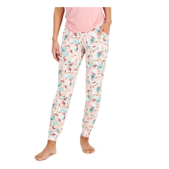 ALFANI Intimates White Pocketed Cuffed Sleep Pants L