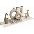 thumbnail image 1 of Small Metal Wall Floating Shelf Metal Wall Shelf Floating Shelf Small Bathroom Shelf Display Shelves for Wall Storage ( CM), 1 of 8