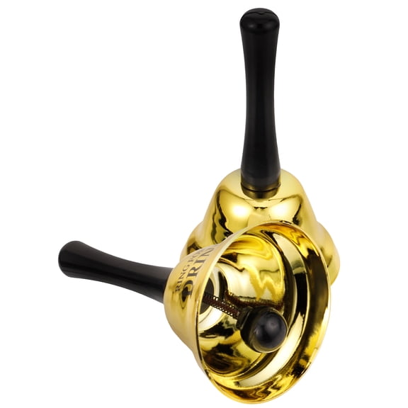 STOBOK 2Pcs Alarm Bell for Party Golden Metal Retro Style Restaurant