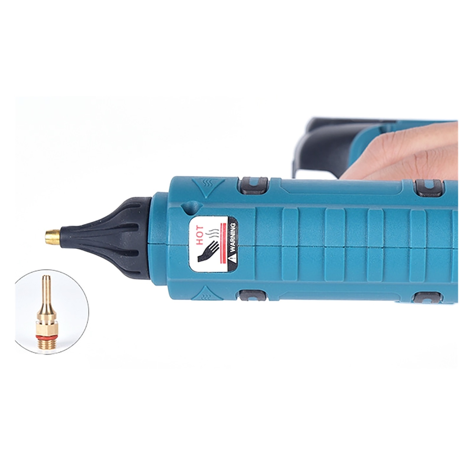 80W Cordless Electric Glue Gun 18V Battery DIY Hot Melt Welding Hot Air Gun Anti-scald Nozzle For Home DIY, Christmas Gifts, Crafts ,Effortless Crafting