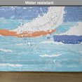 thumbnail image 6 of Ambesonne Nautical Place Mats Set of 4, Grunge Sailboats Ocean, Standard Size, Pale Blue, 6 of 6