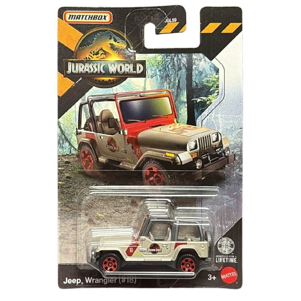 Matchbox Jurassic World Dominion (2022) Black '89 Jeep Wagoneer