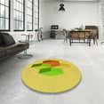 thumbnail image 4 of Ahgly Company Tapis d'Intérieur Lavables en Machine, Carrés, Oranges, Carrés de 8', 4 of 7