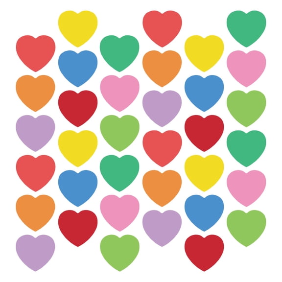 GOOHOCHY Heart Shaped Paper Cutouts for Crafts with Writable , Assorted Colors, 108 Pieces for Projects