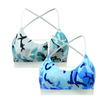 

Sports Bras for Women Plus Size Women Bras Workout Strap Sport Lingerie Underwear Back Yoga 2PC Fashion Yoga Bra Top High Neck