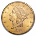 thumbnail image 2 of 1885-S $20 Liberty Gold Double Eagle MS-62 PCGS, 2 of 3