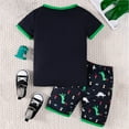 thumbnail image 5 of Gubotare Boy Pajamas Pajamas For Boys Fun Baseball Short Sleeves 2-Piece PJs Set Kid Comfy Sleepwear Size 5-6T (Navy,5-6 Years), 5 of 5