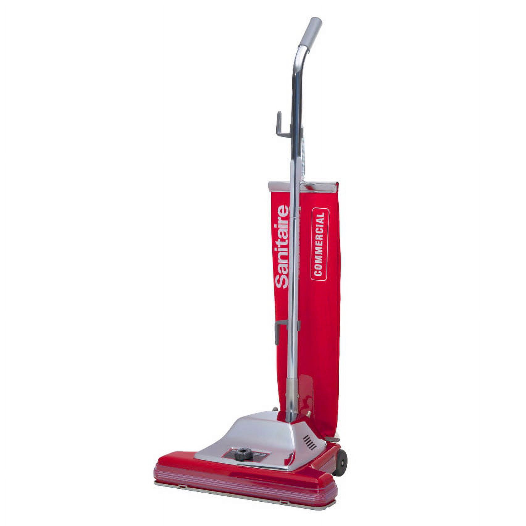 Sanitaire Widetrack Commercial Upright Vacuum w/Vibra Groomer, 16" Path, 18.5lb, Red - image 2 of 3