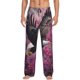 thumbnail image 1 of Fotbe Flower Bald Eagle Pantalones de Pijama para Hombre, Pantalones de Dormir, Pantalones de Casa con Cintura Ajustable y Bolsillos-Small, 1 of 6