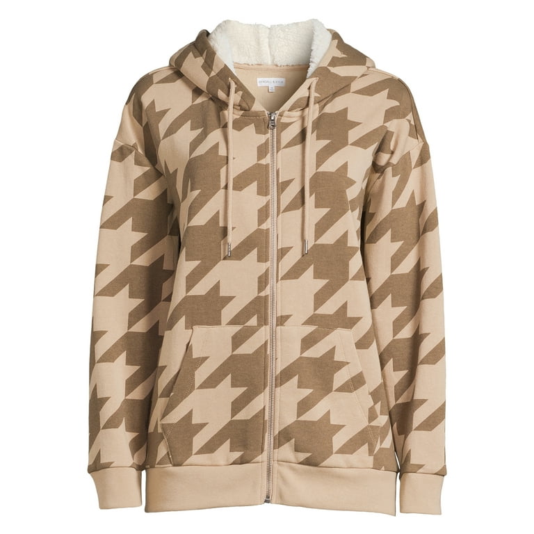 Burberry Camouflage Print Half-Zip Hoodie , Size: Xs