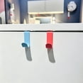 thumbnail image 4 of Over The Door Hooks No Drill (4 Pack) - Stainless Steel Door Back Hangers, Multicolor Hanging Organizer for Hats, Towels & Bags, Fits Most Cabinet & Closet Doors, 4 of 9