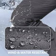 thumbnail image 4 of POENTAB Fleece Lined Hiking Pants for Men Outdoor Cargo Pants Waterproof Insulated Warm Work Trousers for Winter, 4 of 6