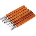 thumbnail image 5 of Juego de herramientas para tallar madera, kit de carpintería para principiantes, carpintero de tallado de bricolaje (6 piezas), 5 of 5
