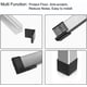 thumbnail image 5 of Tapas de goma SSuperp para muebles forma de L hierro negro 40 mm x 40 mm 10 piezas, 5 of 5