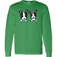 thumbnail image 3 of Inktastic Boston Terriers (dark Apparel) Long Sleeve T-Shirt, 3 of 5