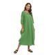 thumbnail image 5 of Vestido largo informal de algodón de manga larga para mujer, holgado, de talla grande, irregular, estilo jersey., 5 of 7