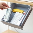 thumbnail image 4 of Cajón Extraíble para debajo del gabinete Sunnimix especias con cinta autoadhesiva Gris Blanco L, 4 of 8