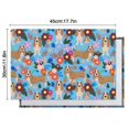 thumbnail image 6 of Basset Hound Dog and Flower Summer Placemats Table Placemats Set Of 4-Linen Kitchen Washable Placemats Table Mats 11.8"x17.7"Non-Slip Heat Resistant, 6 of 6