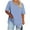 Light Blue, variant on Taqqpue Plus Size Tops for Women Summer Casual Solid Color V Neck Short Sleeve Workout Blouse Tops Flowy Loose Fit Oversize T Shirts