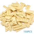 thumbnail image 1 of 150PCS Multicolour Thin Tile Building Blocks Set, DIY Smooth Bulk Bricks Parts with Mini Figures, Creative Educational Construction Assemble Toy Gift for Kids Boys Girls, 1 of 7