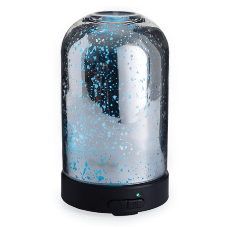Space Glass Diffuser - Airomé 100 mL Ultrasonic Essential Oil Diffuser, Mercury Glass