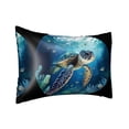 thumbnail image 2 of Disketp Watercolor Turtle4 Satin Pillowcase For Hair And Skin - Satin Pillow Cases Standard Size 20x30 Inches With Zipper,Gifts For Women Men, 2 of 8