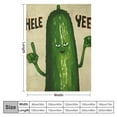 thumbnail image 4 of Nawypu  Pickle Throw Blanket, Flannel Cute Pickles Themed Stuffed Animal Yellow Throw, Soft Nap Throw Blanket for Home, Office for Boys Girls Women Pickle Lovers Gifts, 4 of 6