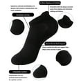 thumbnail image 2 of Holzlrgus Womens Ankle Socks Athletic Running Low Cut Socks With Tab 6 Pairs, 2 of 5