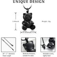 thumbnail image 3 of Teddy Bear Cremation Jewelry for Ashes Urn Necklace Lockets for Human Ashes Pet Ashes Memorial Jewelry, 3 of 6