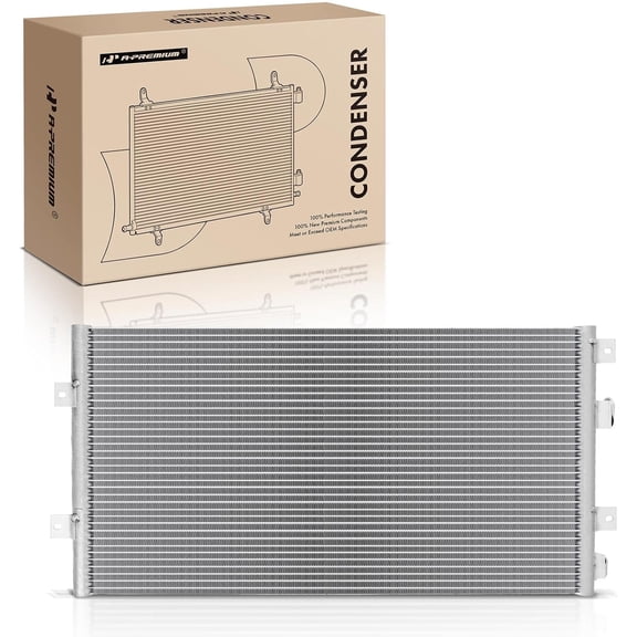 A-Premium Air Conditioning A/C Condenser Compatible with Dodge Intrepid 1998-2000 & Chrysler LHS 1999-2001, Concorde 1998-2004, 300M 1999-2004, Replace# 4974, 4758305