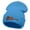 Sky Blue, variant on Violin Embroidered 12 Inch Long Knitted Beanie - White OSFM